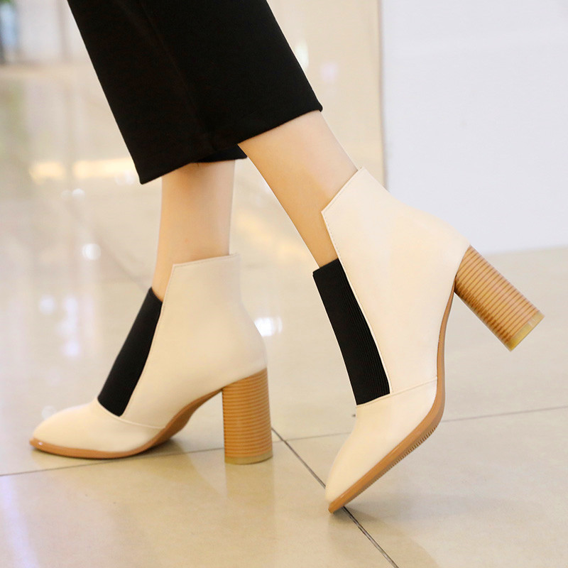 Fashion color matching series set foot Martin boots