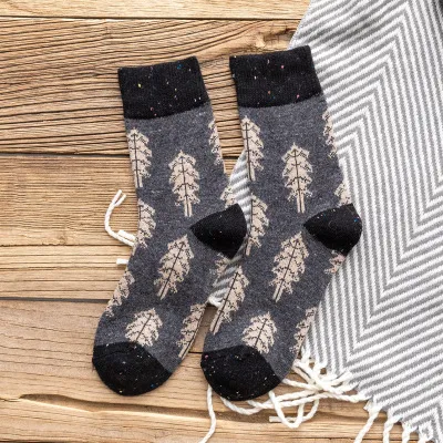 Christmas woolen socks - Grey