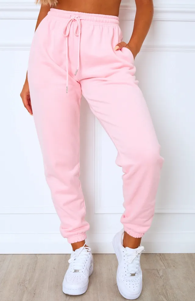 European and American spring and summer sports and leisure trousers Pink - Shop at LoveMi