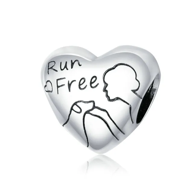 Heart shaped handmade charm Silver - Shop at LoveMi