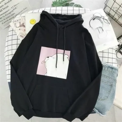 Thin plus fleece thick sweater Black - Shop at LoveMi