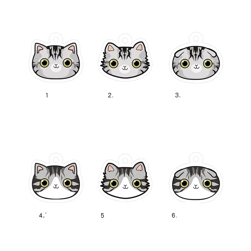 Cat Name Brand Customized Identity Card Bell