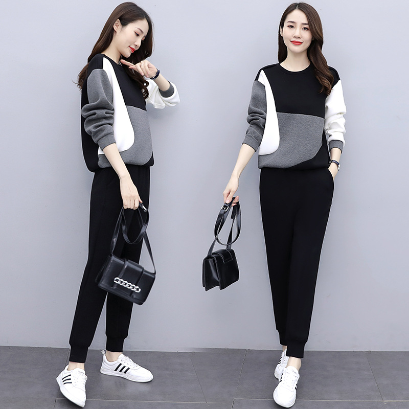 Leisure sports western style reduction two-piece suit