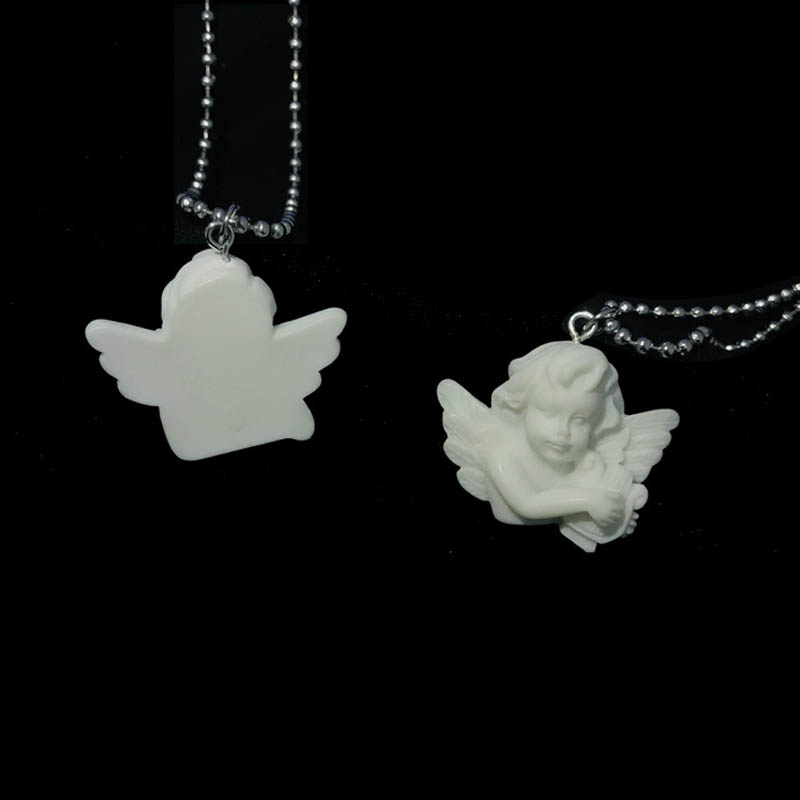 European and American ins cold wind retro niche baroque cupid angel couple girlfriends wild necklace tide