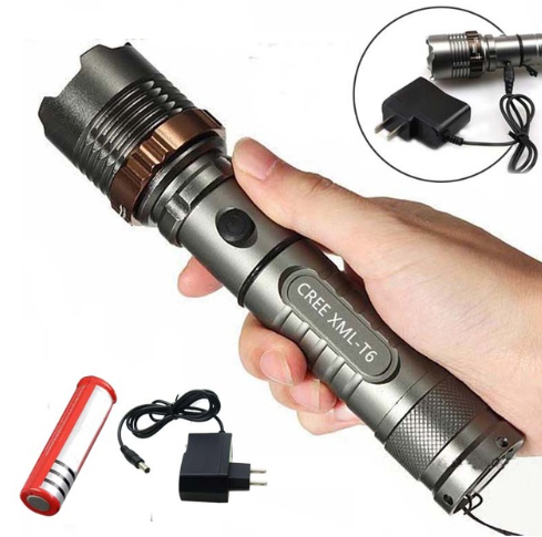 Flashlight +1 battery + charger