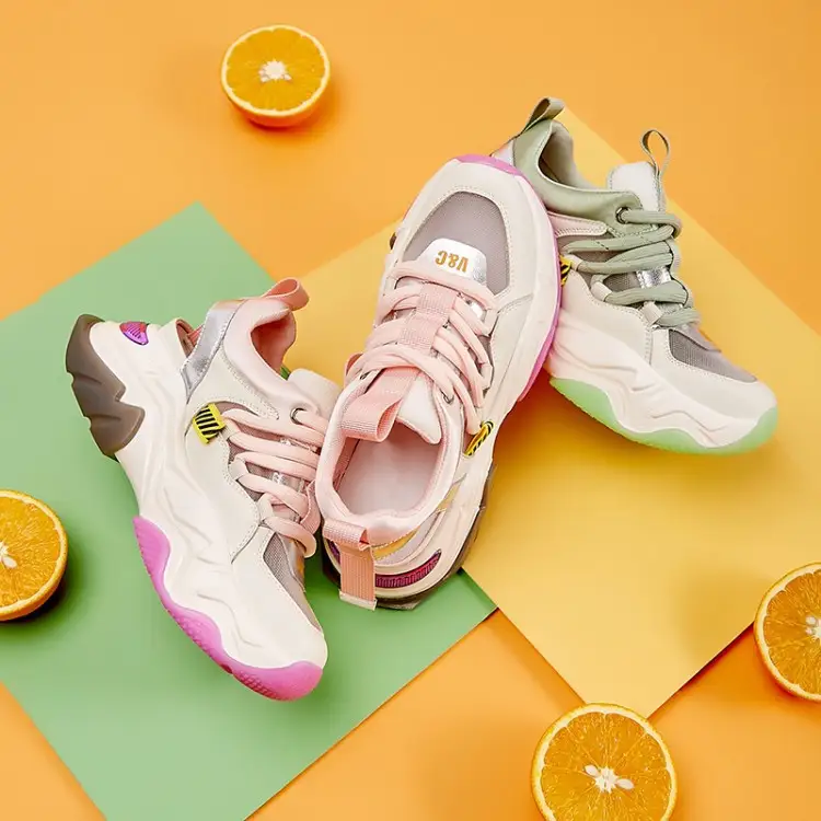 Oversized colorblock sneakers