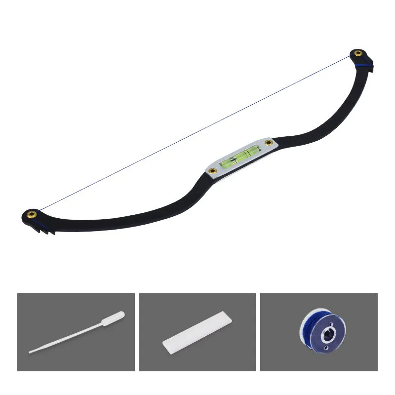 Tattoo horizontal bow ruler tattoo positioning ruler - Black