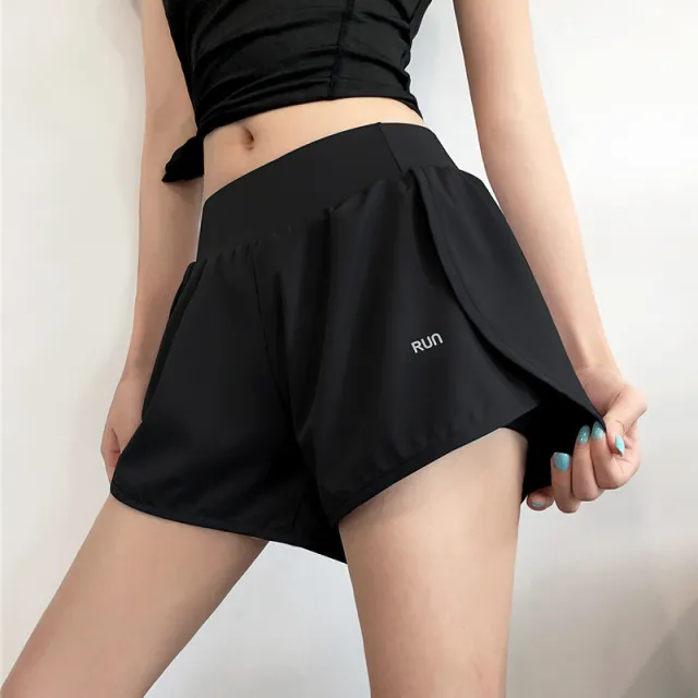 Women's sports shorts anti empty fitness pants Black - Shop at LoveMi