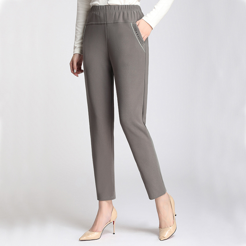 Loose tight waist casual pants