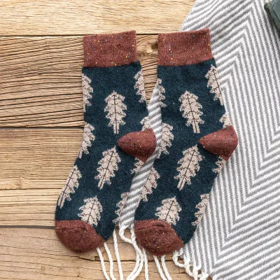 Christmas woolen socks - Blue