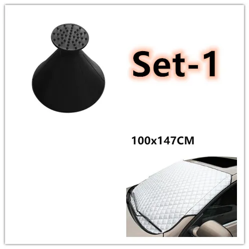 Car snow block front windshield antifreeze cover winter front gear snowboard windshield snow cover frost guard – image 8