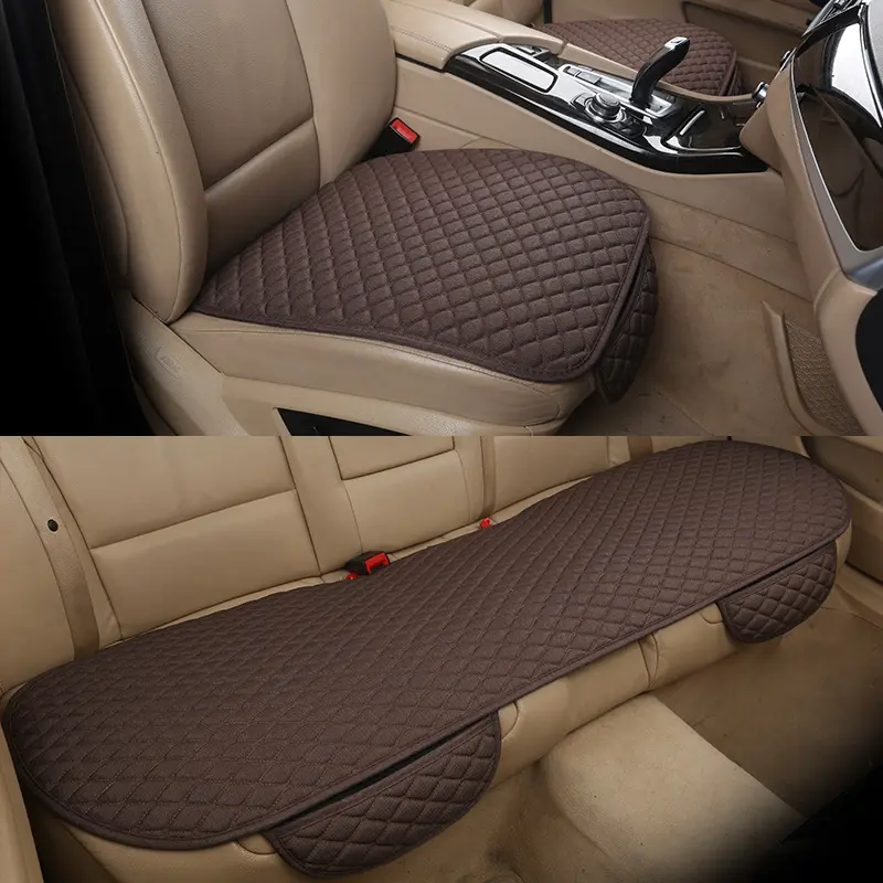 Universal Car Seat Cushions Linen Non-Slip Four