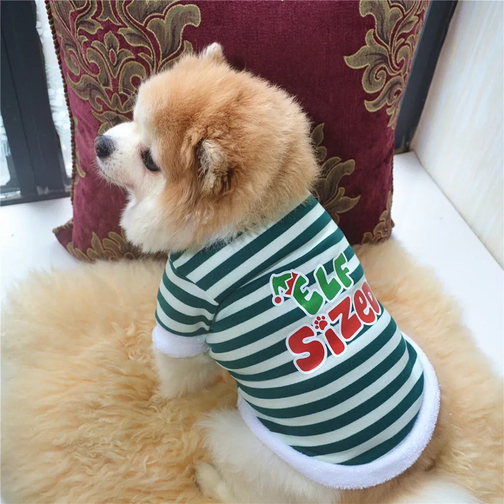 Christmas new dog clothes - Green Bar