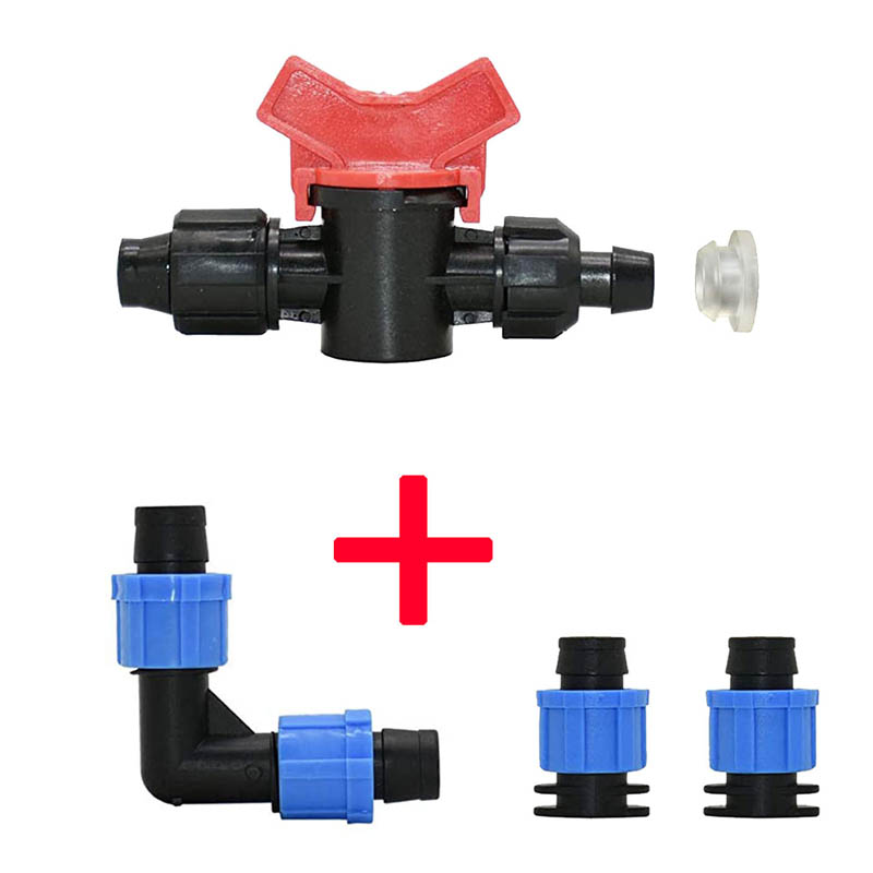 Ball valve 2 plug elbow