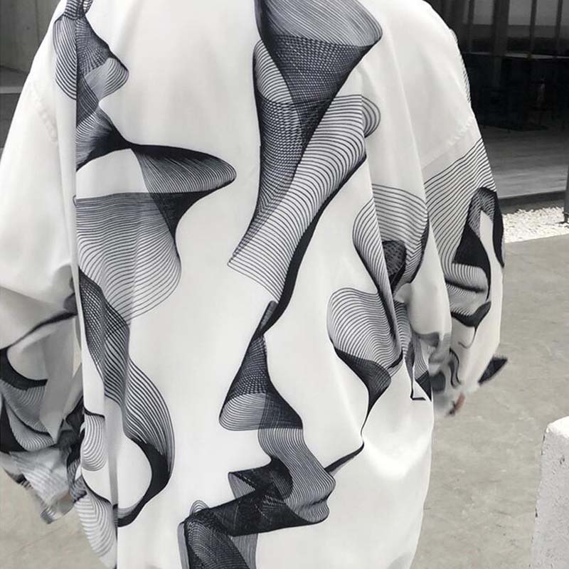 Men's tide Japanese loose and elegant high-end shirt