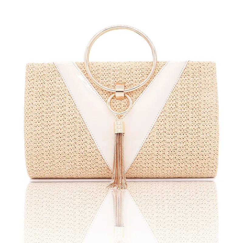 Retro dinner bag European and American clutch - Yellow