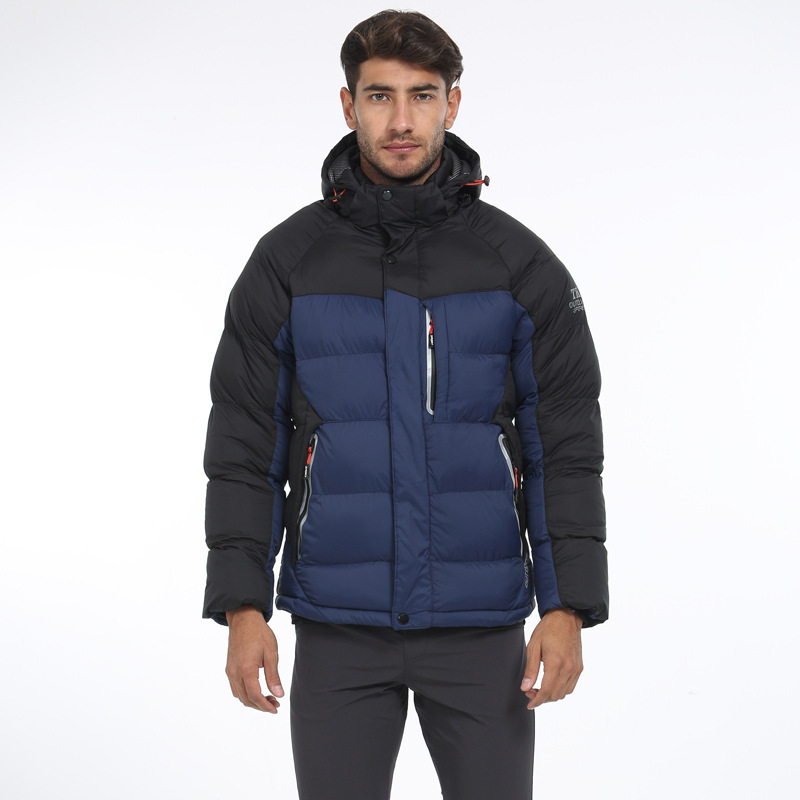 Men's sports padded hooded warm cotton jacket