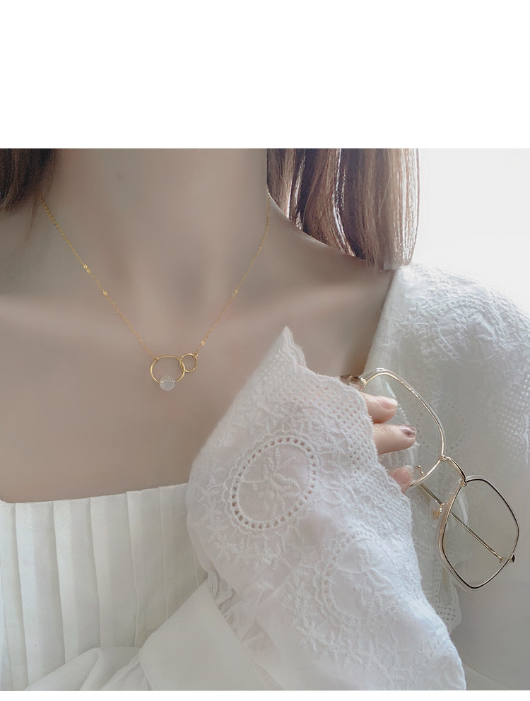 14K Gold Covered Blue Moonlight Crystal Pendant