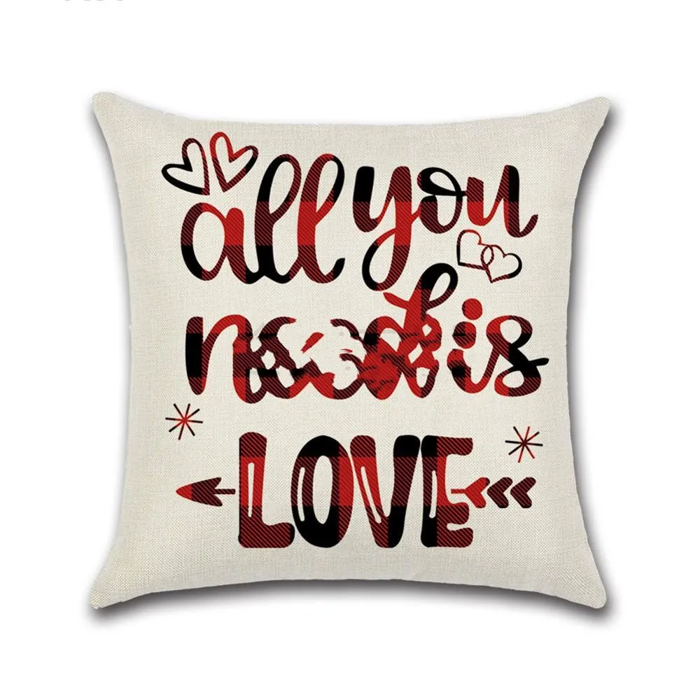 Valentines Day red pillowcase cushion cover – image 2