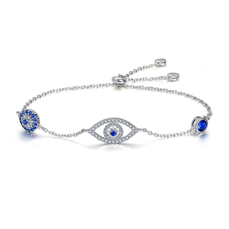 S925 Sterling Silver Lady Bracelet Guardian Eye Bracelet