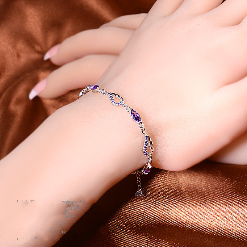 Wing Amethyst Bracelet