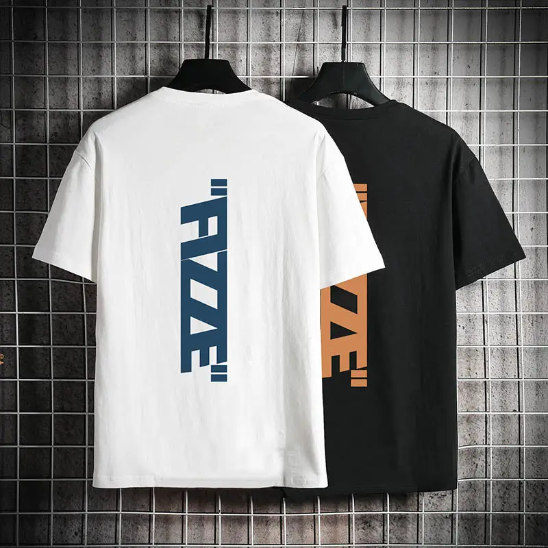 Casual fashion brand round neck loose half sleeve