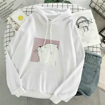 Thin plus fleece thick sweater White - Shop at LoveMi