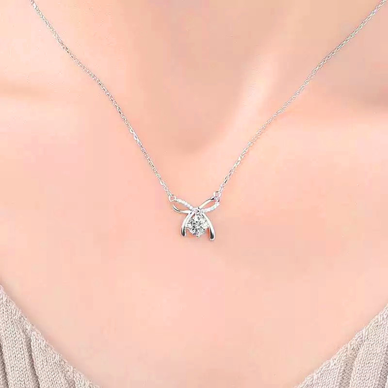 Butterfly necklace female light luxury high sense
