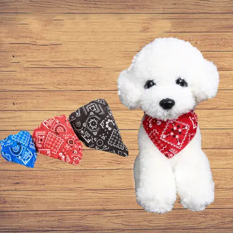 Neck Scarf Bandana Collar Neckerchief Adjustable Pet Dog Puppy