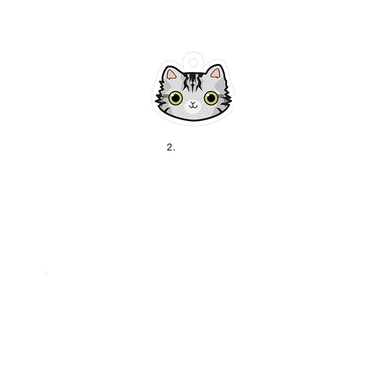 Cat name brand customized identity card bell 2Style - Shop at LoveMi