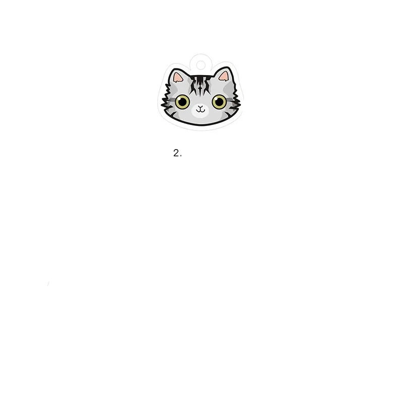 Cat name brand customized identity card bell - 2Style