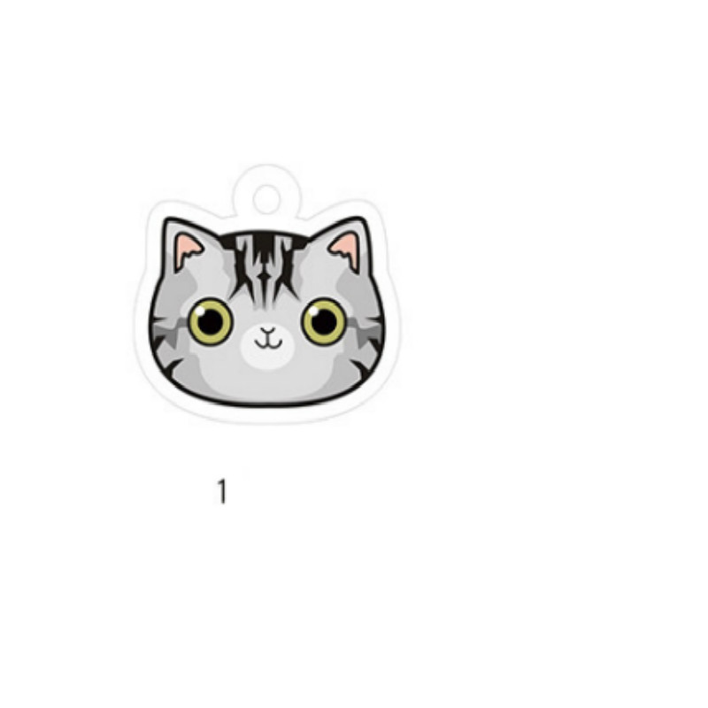 Cat name brand customized identity card bell 1Style - Shop at LoveMi