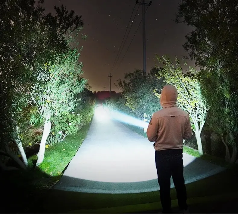 Strong Flashlight Focusing Led Light Rechargeable Super