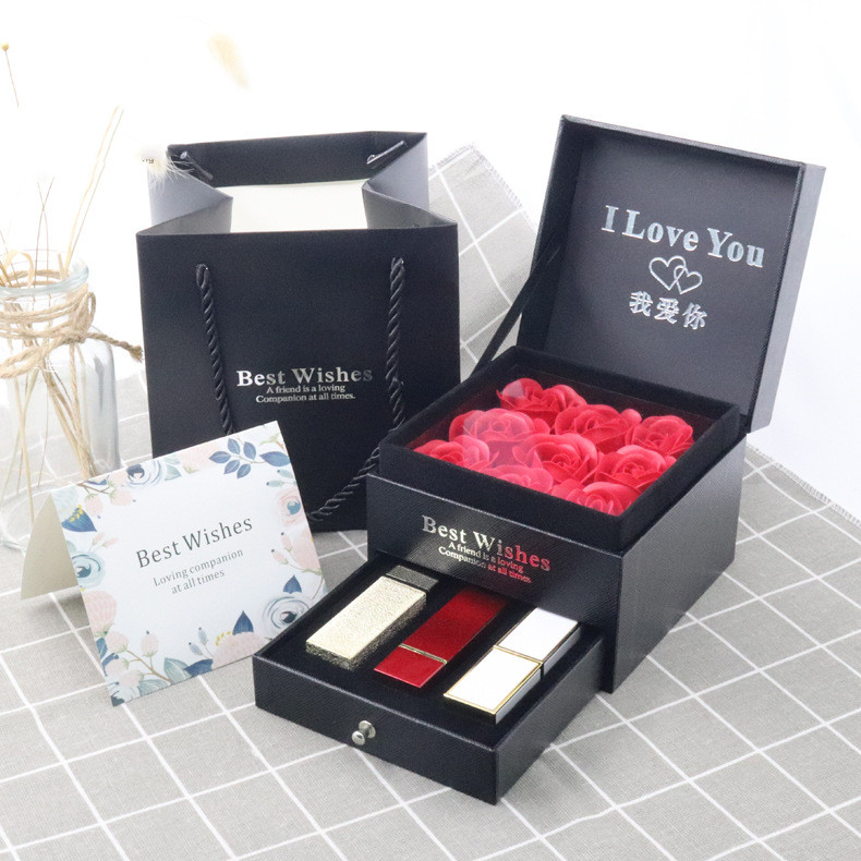 Earring Necklace Ring packing box