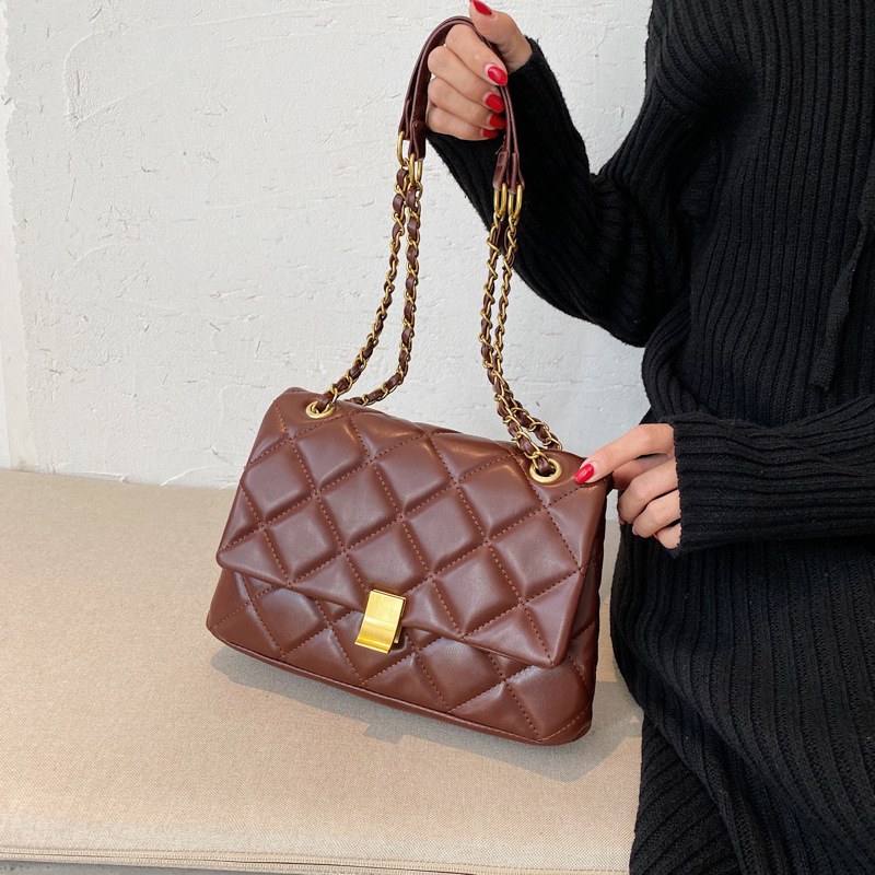 All-match chain shoulder messenger small square bag