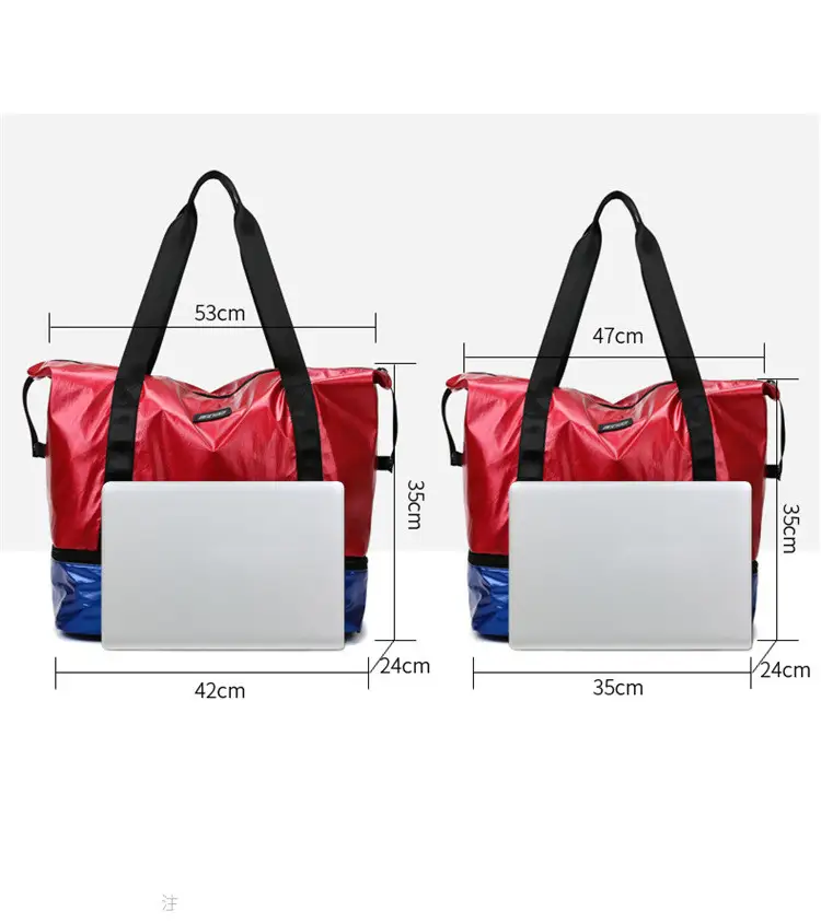 Traveling dry and wet separation sports gym bag