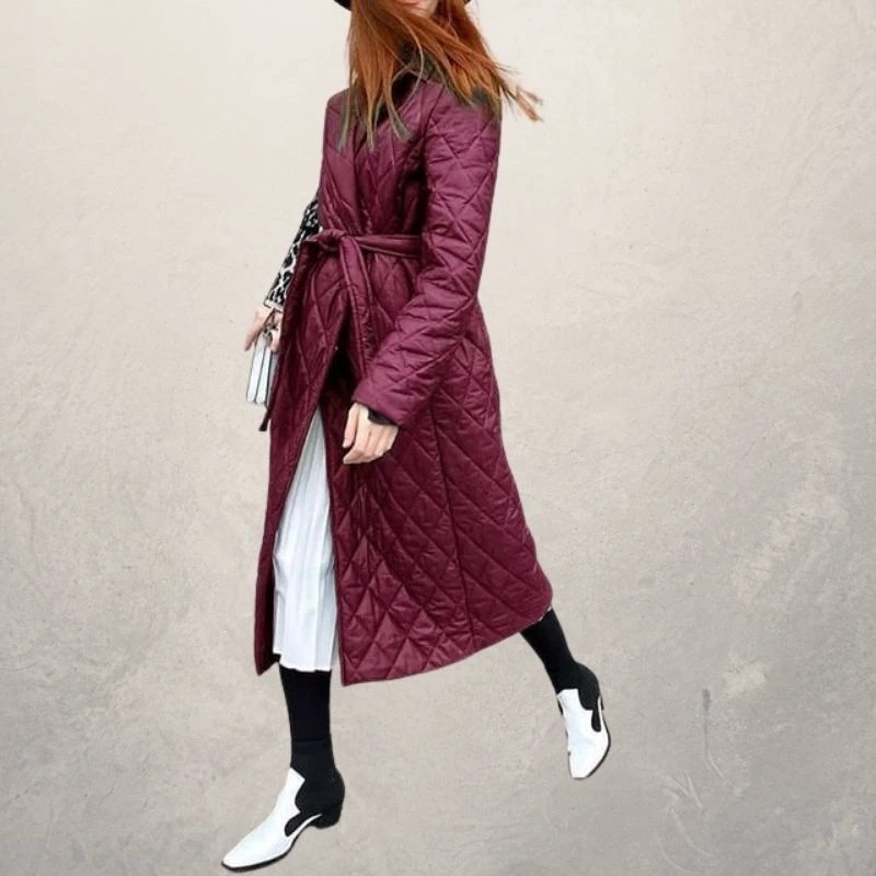 Winter coat trench coat Purple - Shop at LoveMi
