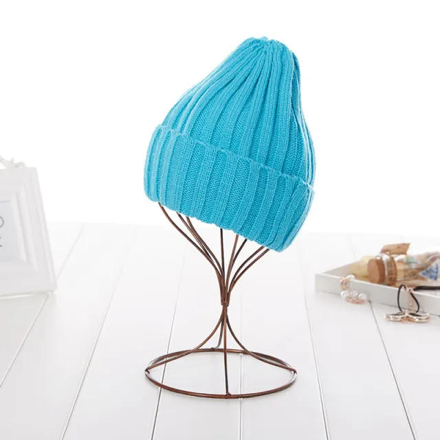 Lovers knitted hat candy color Lack Blue - Shop at LoveMi