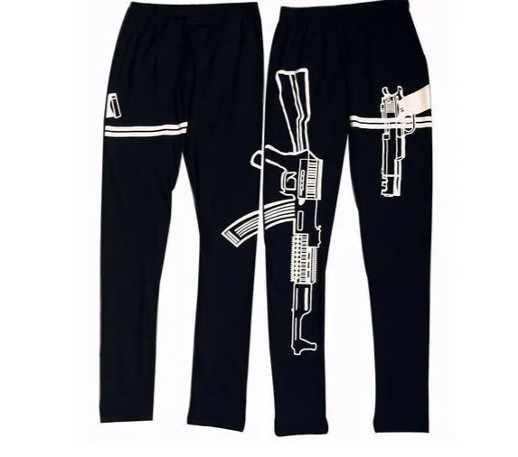Letter printed cotton leggings mid rise cropped pants yoga pants 13 - Shop at LoveMi