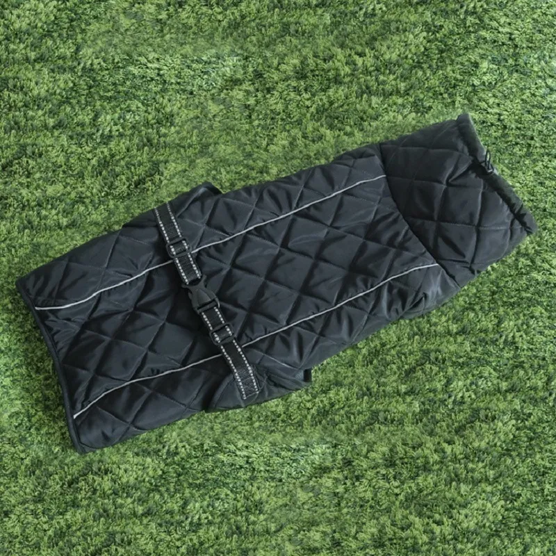 Medium and large dog clothes autumn and winter clothes - Black