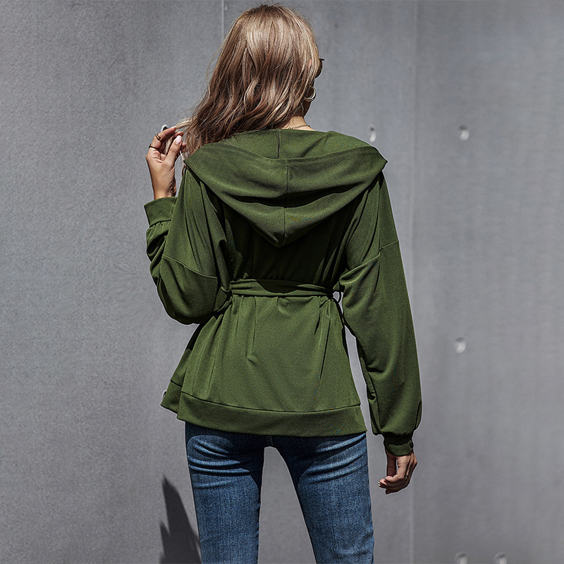 Women's tooling high waist sports long sleeve jacket