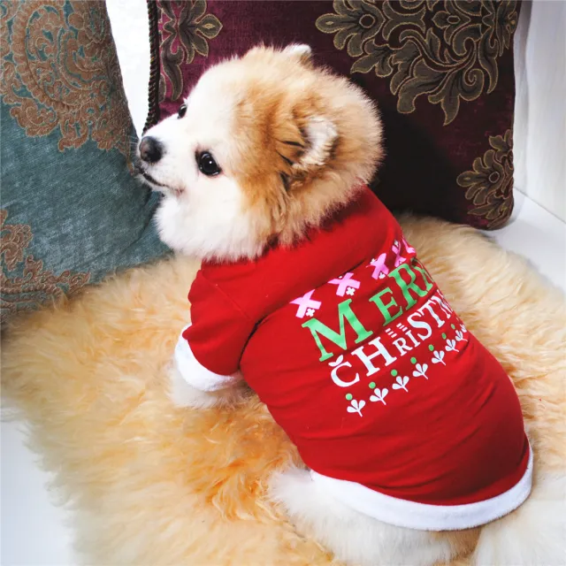 Christmas new dog clothes Red - Shop at LoveMi
