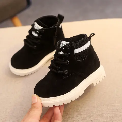 New Warm and Thick Boy Leather Boots