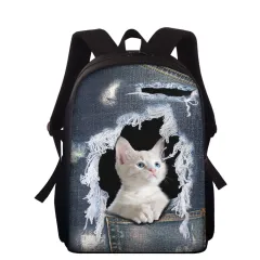 Cowboy hollowed-out pet cat children's schoolbags - Cc3661Z87 - View 1