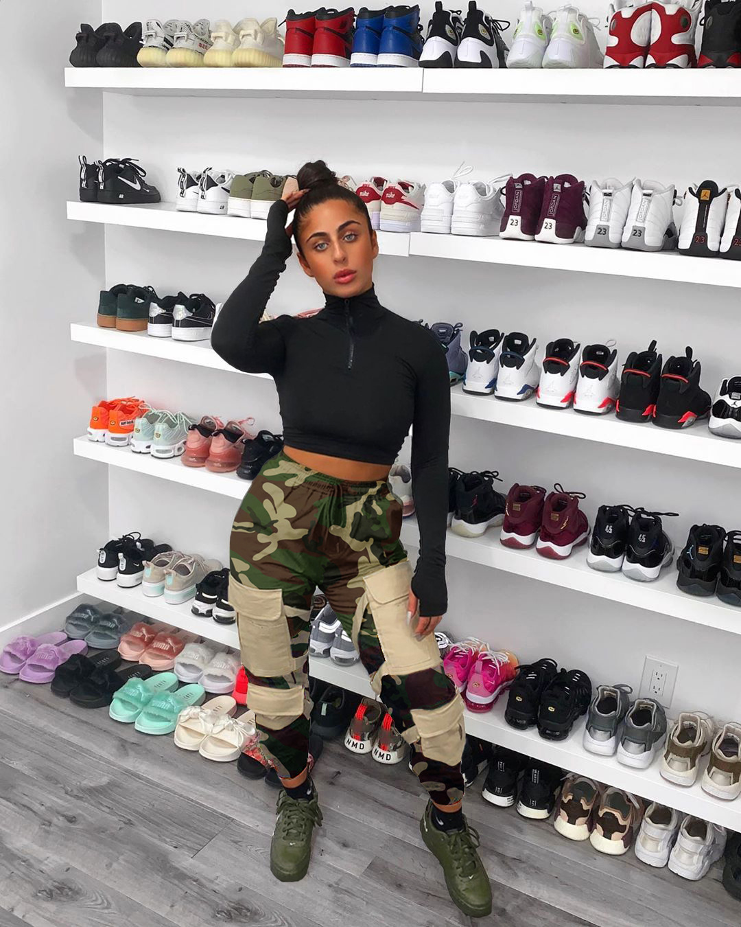 HY5134 European and American sexy casual pants