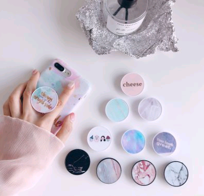 Mobile phone bracket universal lazy ring cartoon cute new drop mobile phone ring