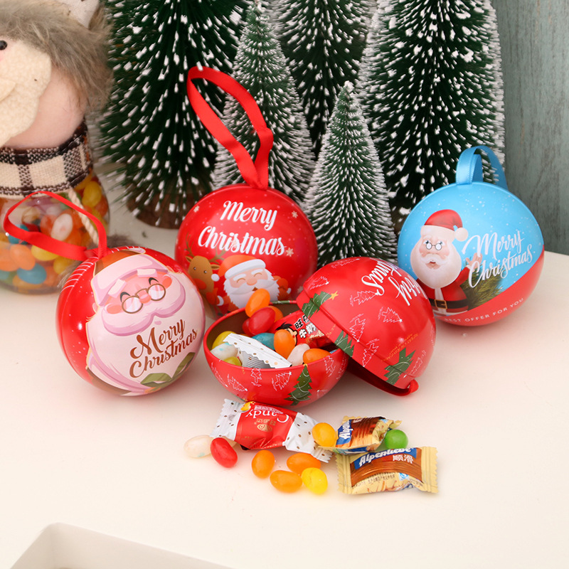 Christmas ball candy jar (Sky Blue Castle)
