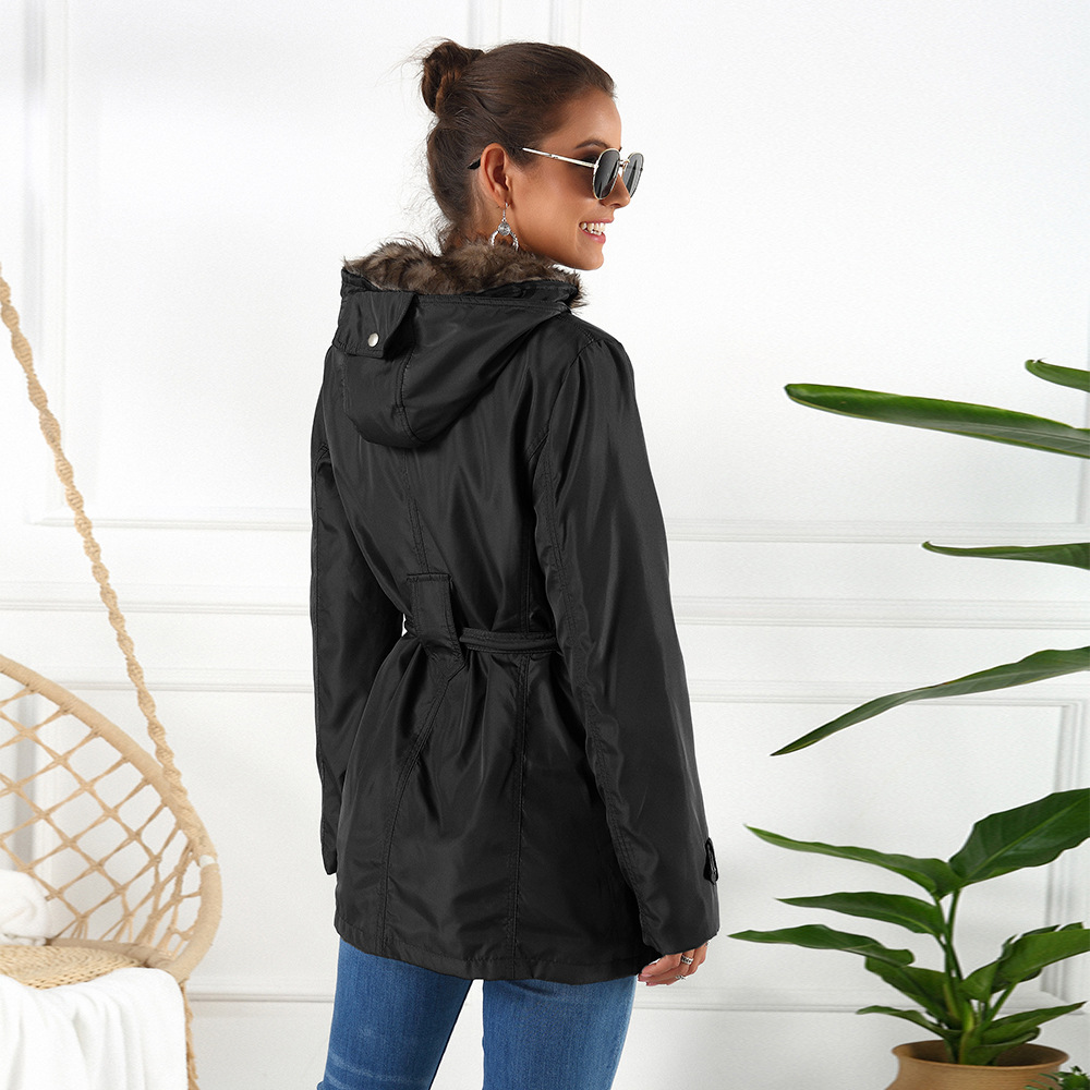 Thicken warm Korean women's cotton-padded jacket