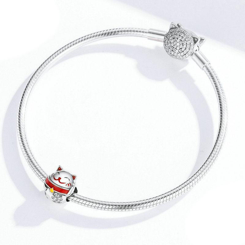 Sterling silver beaded bracelet
