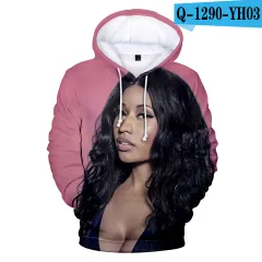 Digital Printed 3D Hooded Long Sleeve Sweatshirt - J-Xxs - View 1